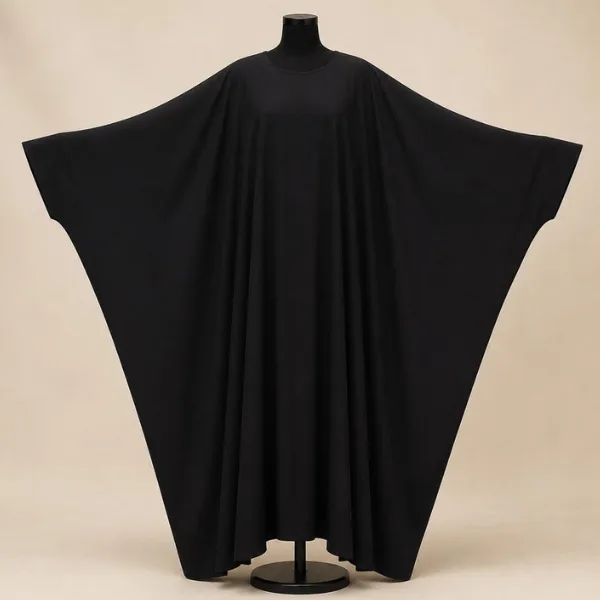 Abaya butterfly noir grande taille