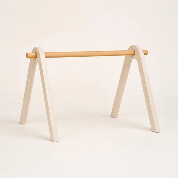 Arche d'éveil bébé en bois naturel, sans personnages (Noukie's)