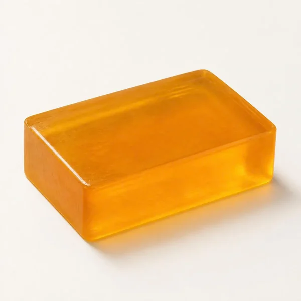 Pain de savon ambré translucide